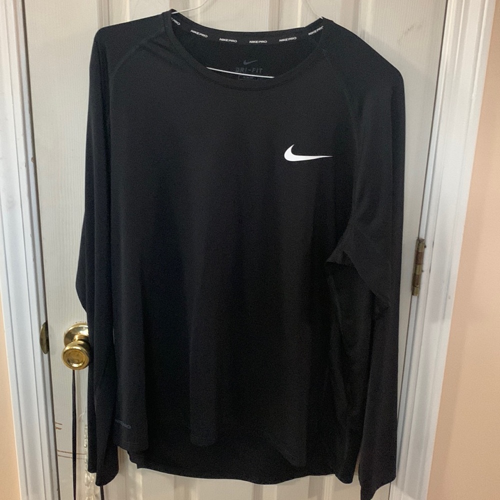 Nike black long sleeved shirt.